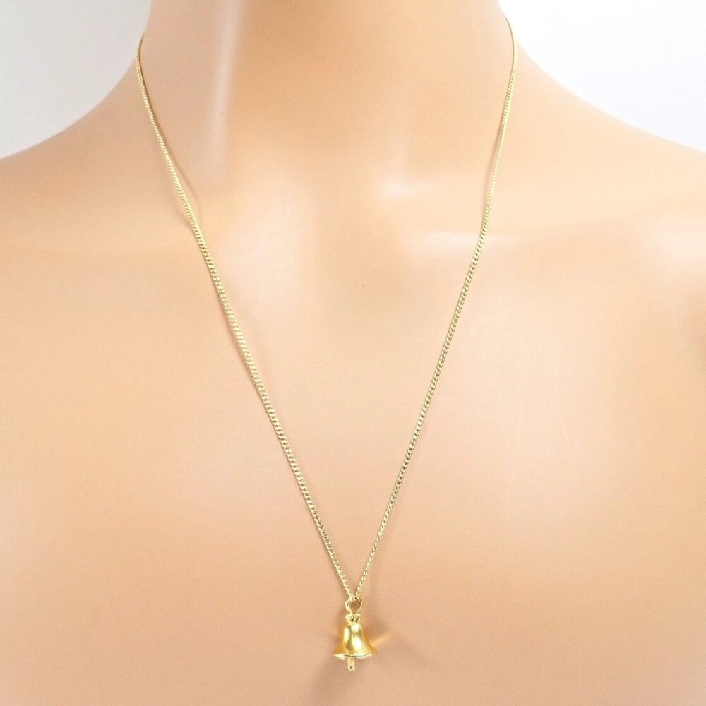 Rare! Tiffany & Co Ralph Lauren 18k Yellow Gold Nautical Bell Pendant Necklace - Picture 10 of 16